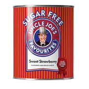 Uncle Joe's Suger Free Sweet Strawberry Sweets 120g Tin product image
