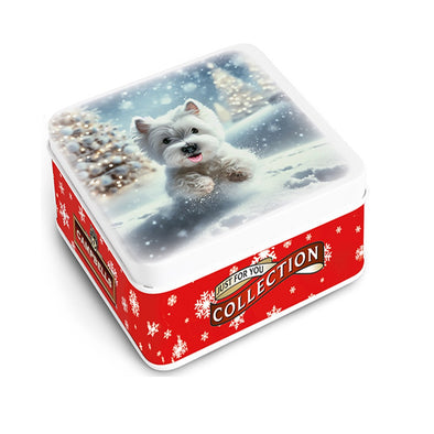 Campbells Shortbreads Westie in Snow Tin 90g