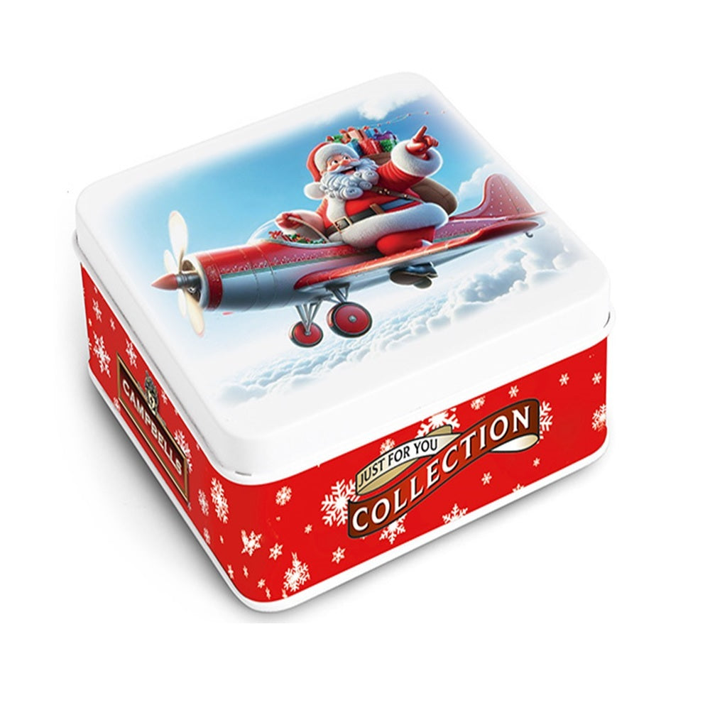 Campbells Shortbreads Flying Santa Tin 90g