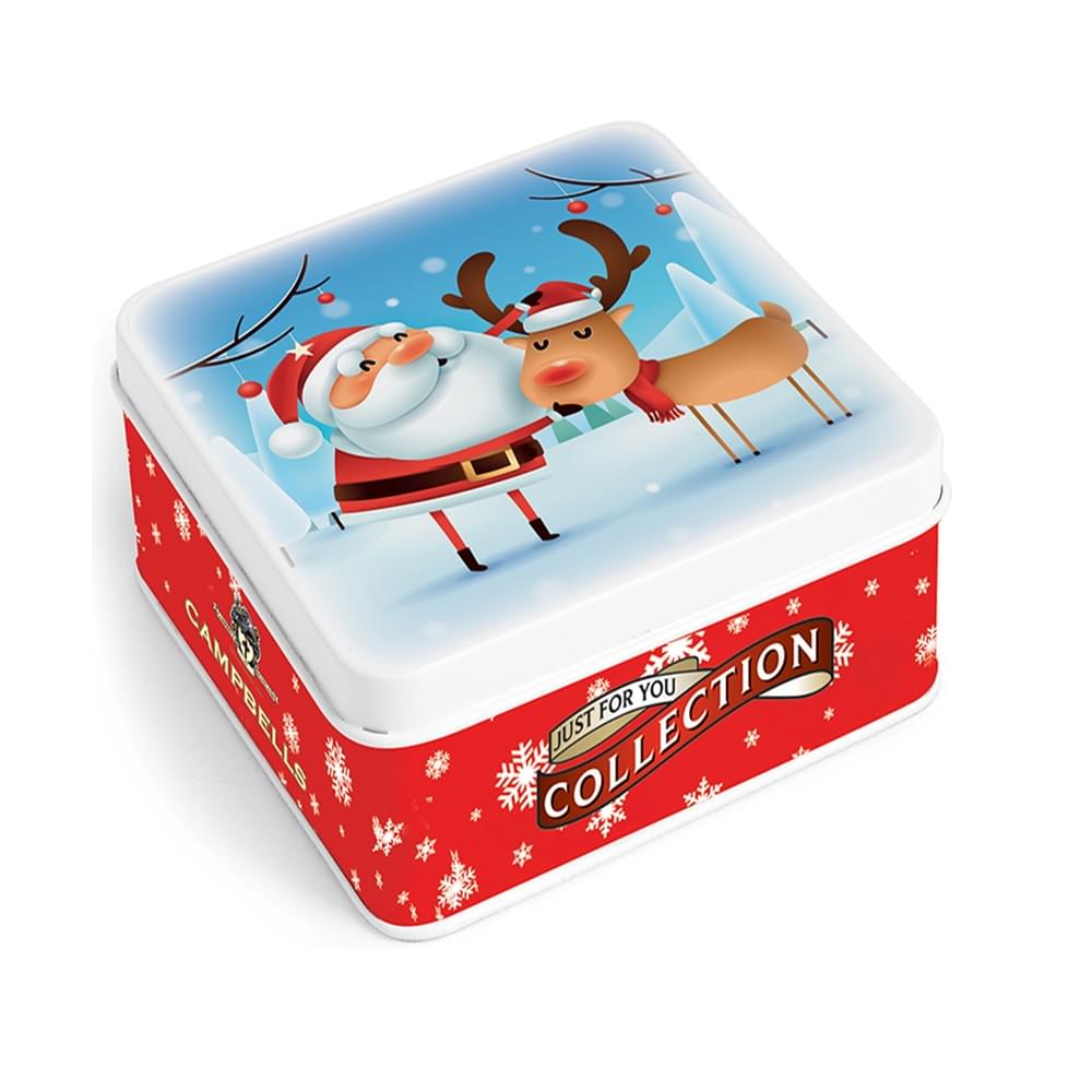  Campbells Shortbread Christmas Santa/Rudolph Tin 90g Best of British NBPT  Shortbread Tins Campbells Shortbread.