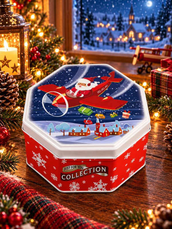 Campbells Shortbread Flying Santa Tin (Petticoat Tails) 115g