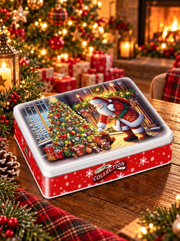 Campbells Shortbread Santa & Christmas Tree Tin (Assorted Shortbread Shapes) 150g