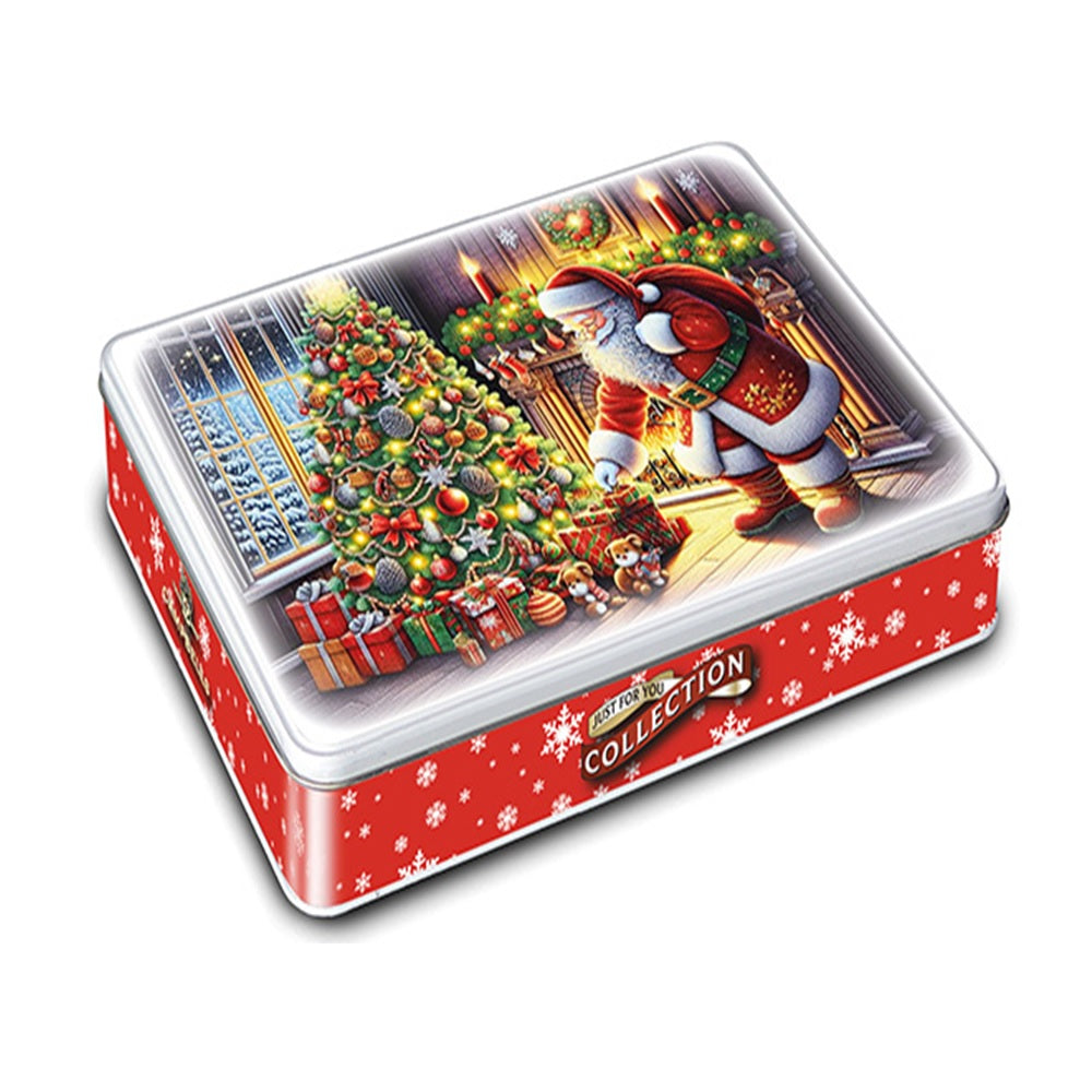  Campbells Shortbread Santa & Christmas Tree Tin (Assorted Shortbread Shapes) 150g Best of British NBPT  Shortbread Tins Campbells Shortbread.