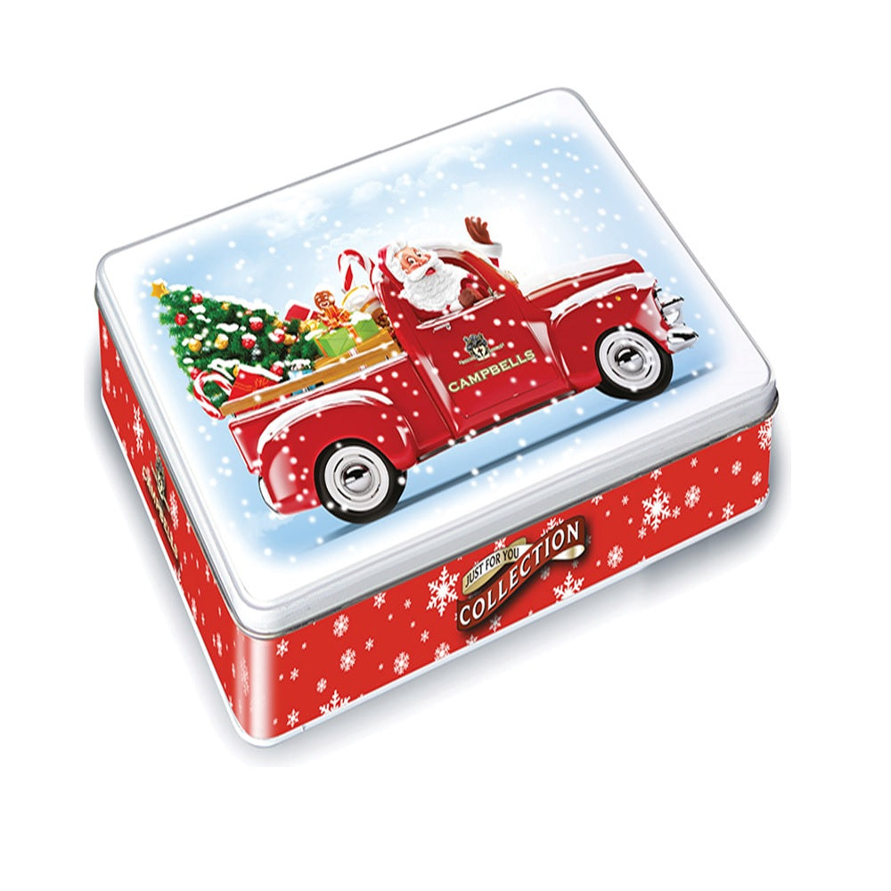  Campbells Shortbread Santa in Van (Assorted Shortbread Shapes) 150g Best of British NBPT  Shortbread Tins Campbells Shortbread.