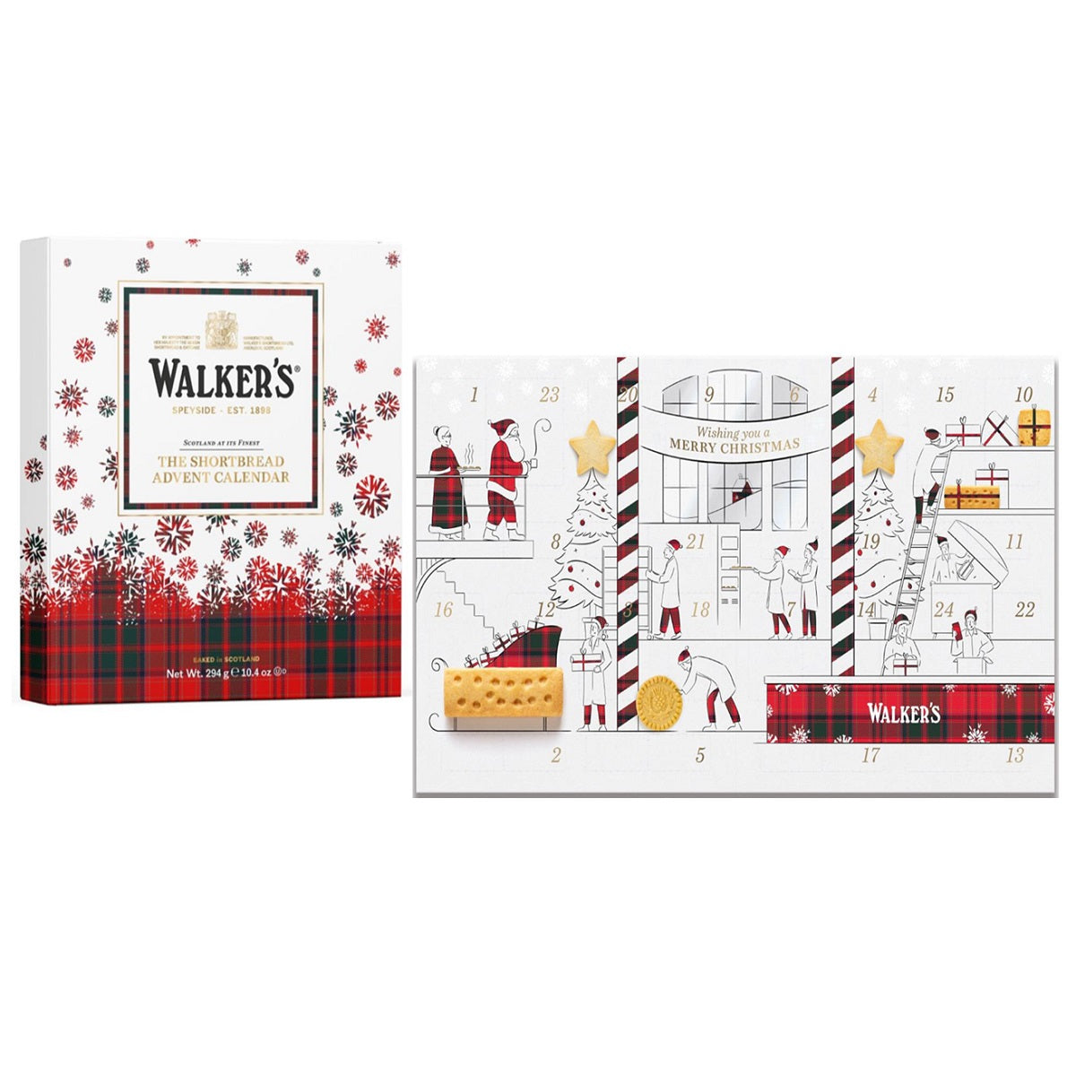  Walkers Shortbread Advent Calendar 10.4Oz Best of British NBPT  Shortbread Walkers Shortbread.