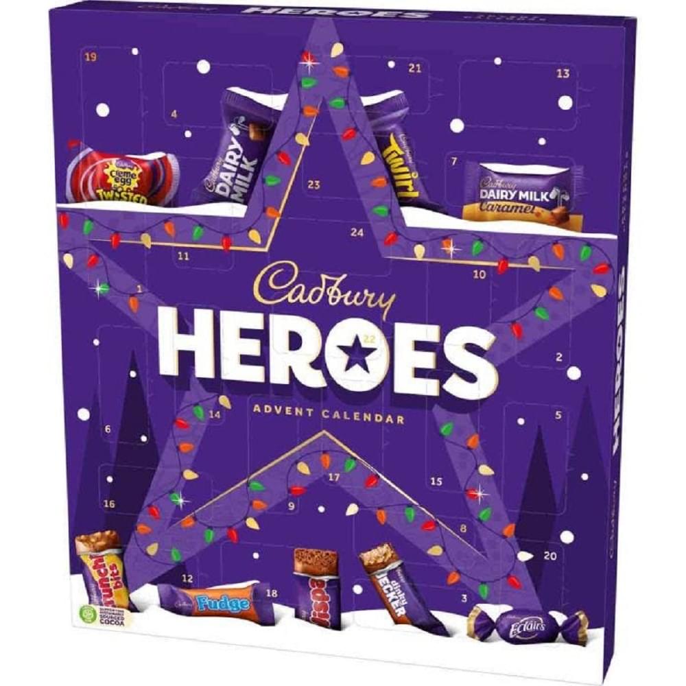  Cadbury Heroes Advent Calendar Chocolate 230G Best of British NBPT  Chocolate Cadbury.