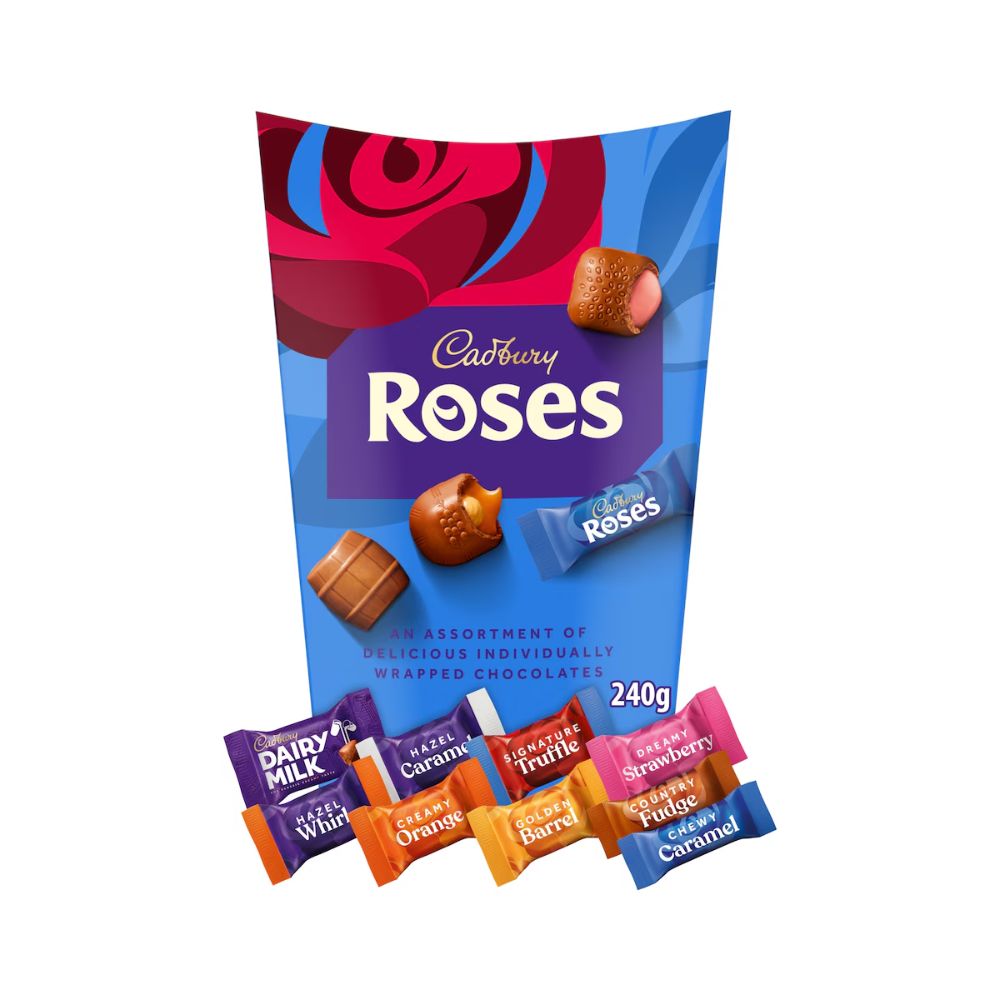  Cadbury Roses Chocolate 240G Best of British NBPT  Chocolate Cadbury.