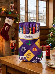 Cadbury Stocking Selction Box 174g in a glossy British gift box.