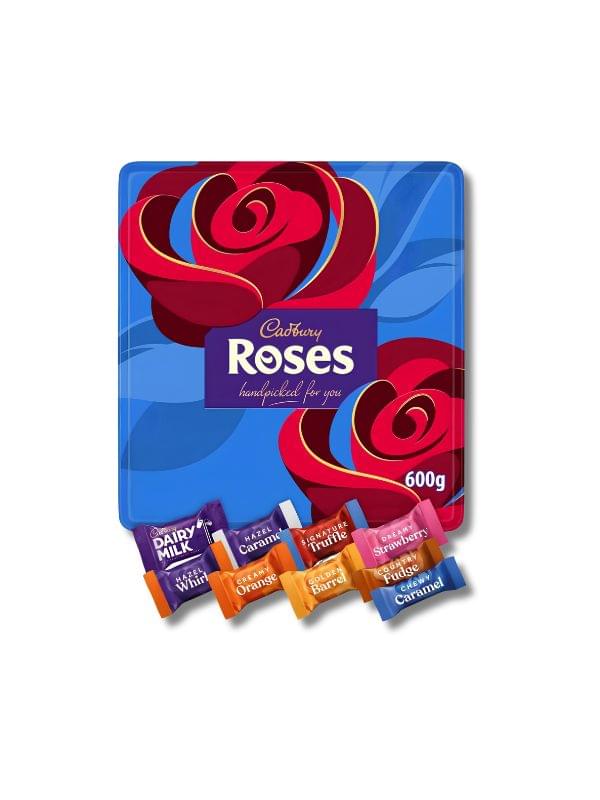  Cadbury Roses Tin 600g Best of British NBPT  Chocolate Tin Cadbury.
