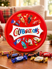 Celebrations Tub 500g in a bright festive sharing tub.