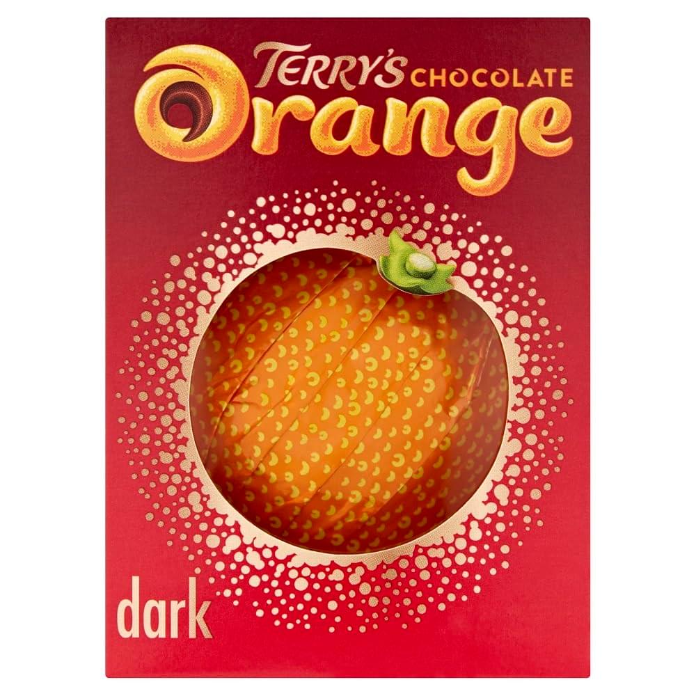  Terrys Chocolate Orange Dark Ball 145G Best of British NBPT  Chocolate Terrys.