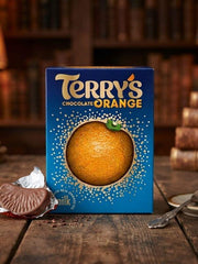 Terrys Chocolate Orange Ball 145g with smooth chocolate texture in festive packaging.