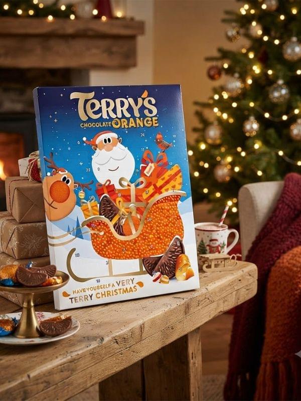 Terrys Chocolate Orange Advent Calendar 106g in a colorful festive countdown design.