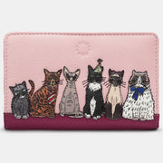 Yoshi Party Cats Zip Around Leather Purse product image