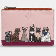 Yoshi Party Cats Zip Top Leather Purse product image