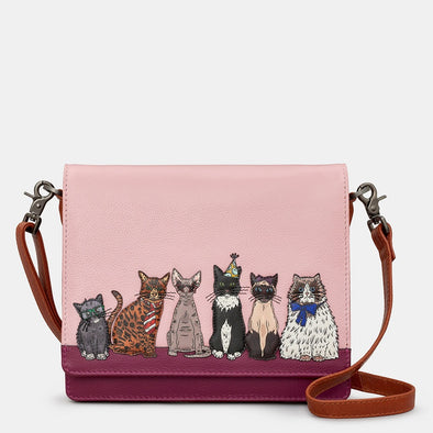 Yoshi Party Cats Triple Gusset Flap Over Bag