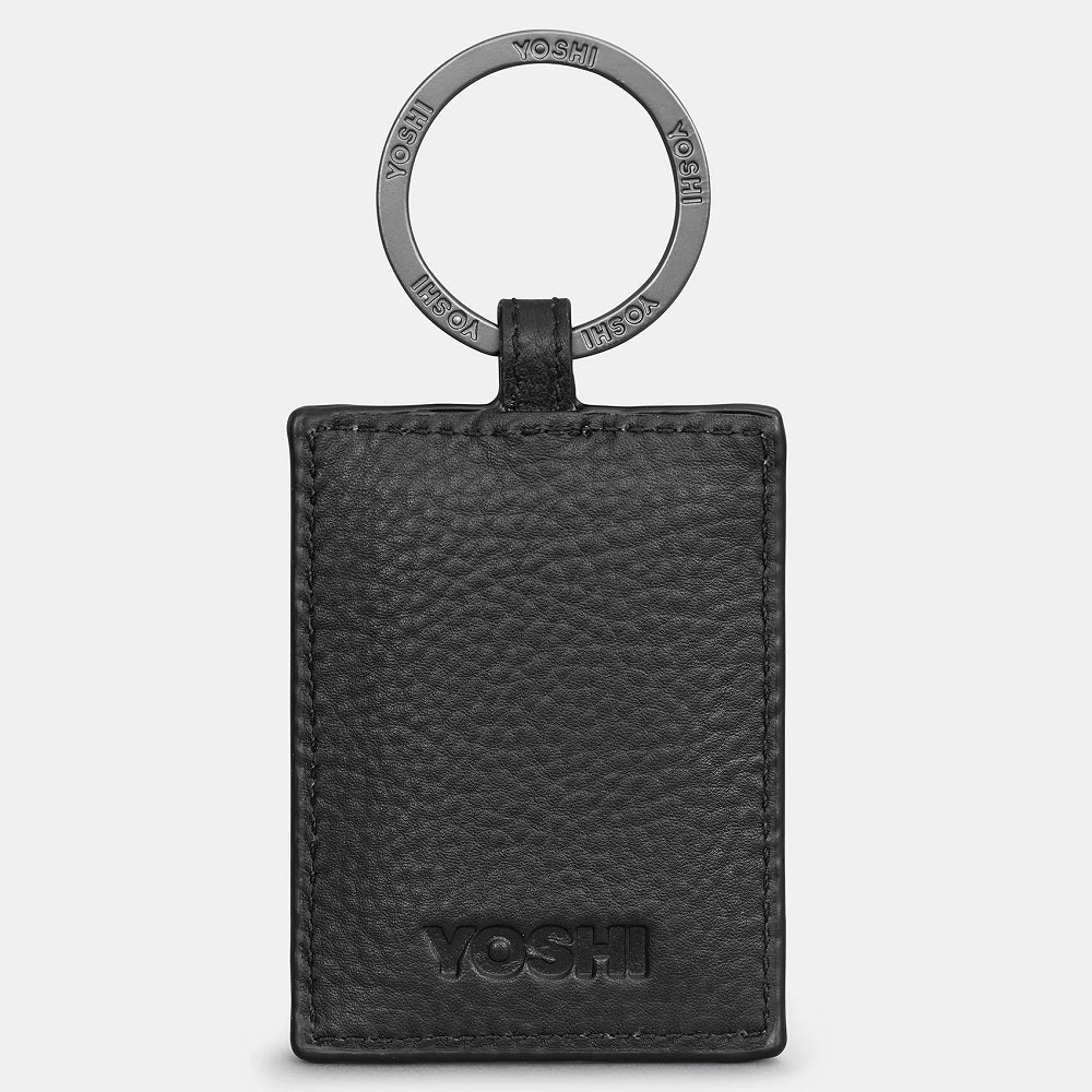 Yoshi Black Amongst Butterflies Leather Keyring