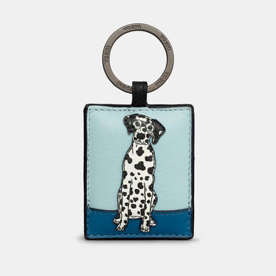 Yoshi Dalmatian Party Dogs Leather Keyring