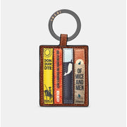 Yoshi Bookworm Classic Brown Leather Keyring product image with Classic