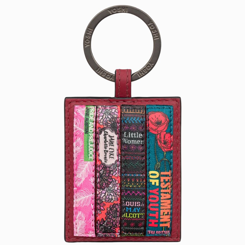 Yoshi Bookworm Cherry Red Leather Keyring product image