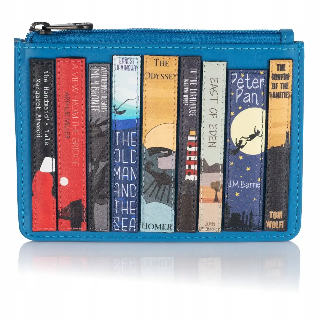 Yoshi Bookworm Leather Franklin Cobalt Blue Zip Top Purse