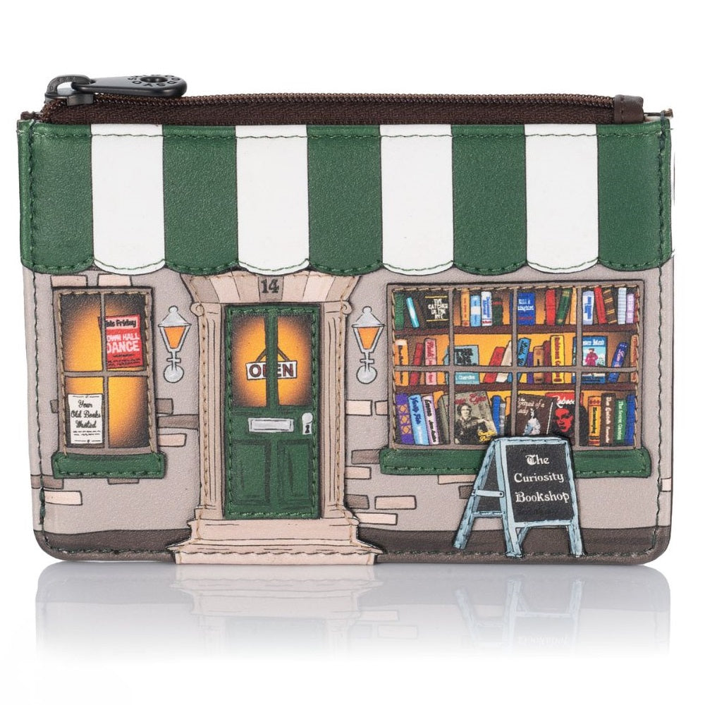 Yoshi Brown Curiosity Bookshop Zip Top Purse