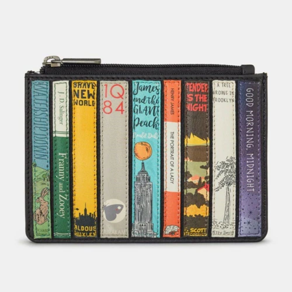 Yoshi Bookworm Cookbook Navy Leather Franklin Purse