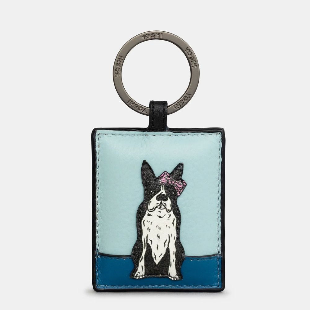 Yoshi Boston Terrier Party Dogs Keyring