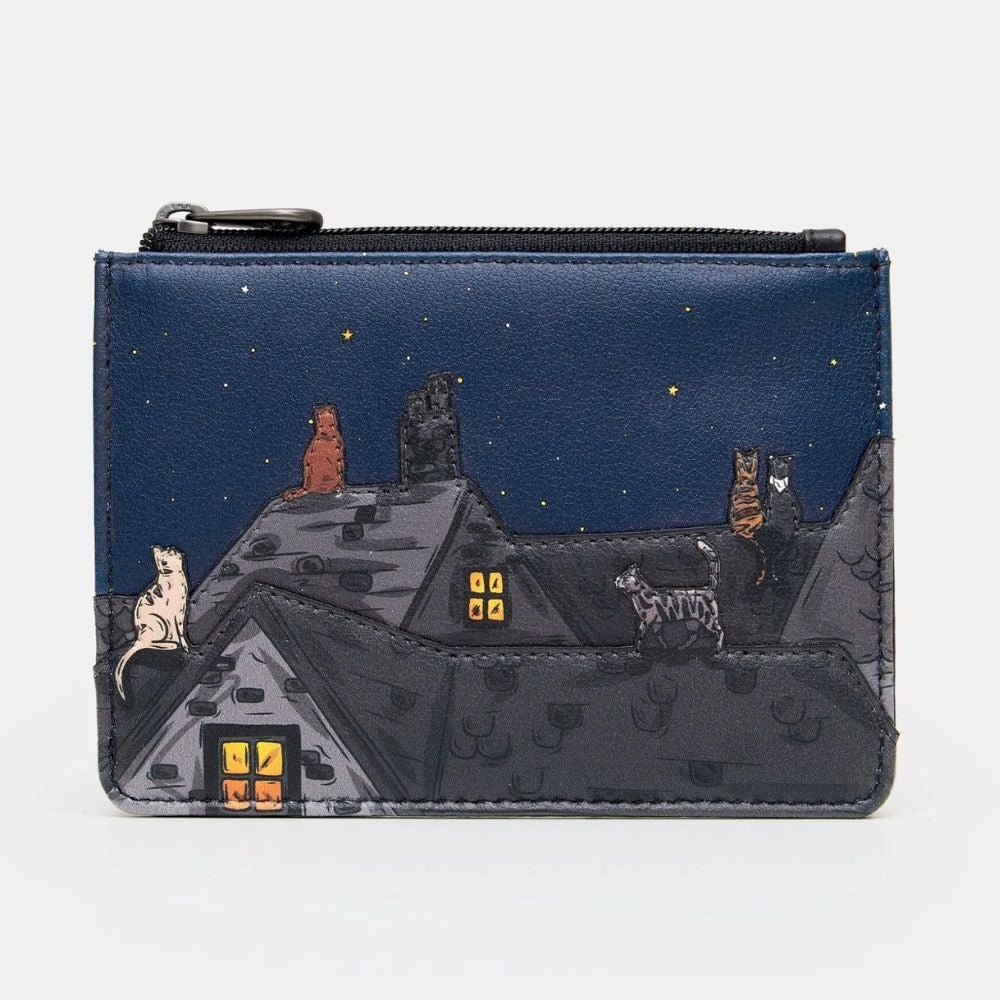 Yoshi Stargazing Cats Zip Top Purse
