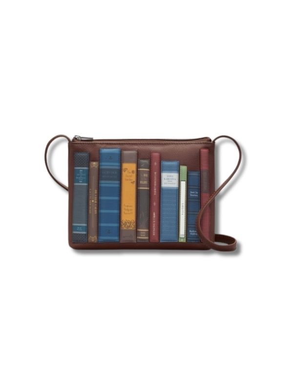 Yoshi Bookworm Brown Leather Cross Body Bag
