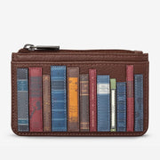 Yoshi Brown Bookworm Library Morton Leather Card Holder Card product image
