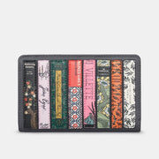 Yoshi Bronte Bookworm Library Grey Zip Around Leather Purse product image