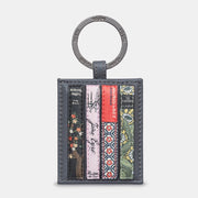 Yoshi Bronte Bookworm Grey Leather Keyring product image