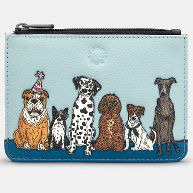 Yoshi Party Dogs Zip Top Leather Purse