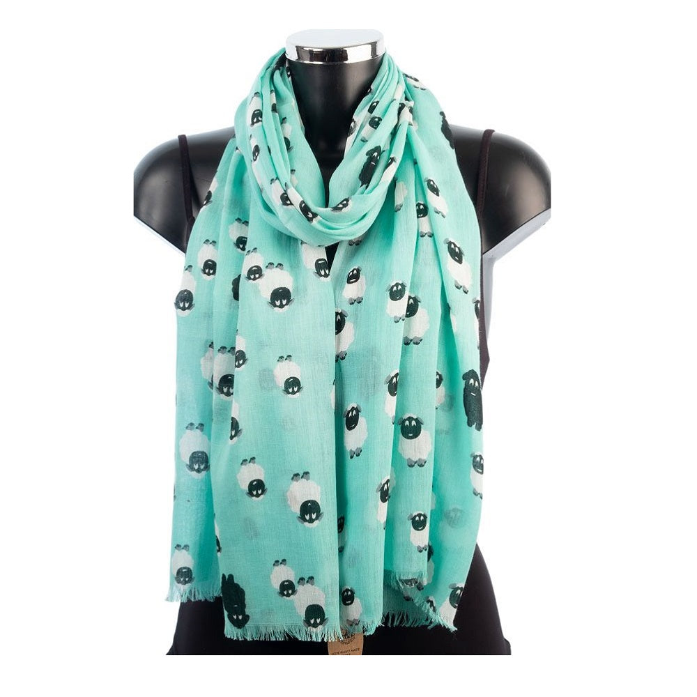 York Scarves Yorkshire Sheep Scarf Duck Egg