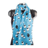 York Scarves Yorkshire Sheep Scarf Soft Blue