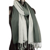 York Scarves - Double Layered Pashmina In Green