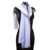 York Scarves - Two Tone Cotton Mix Shawl In Blue