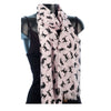 York Scarves Cotton Cat Scarf Pink