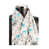 York Scarves Cotton Monkey Print Scarf Turquoise