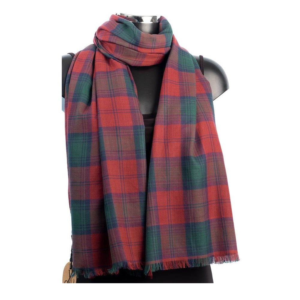 York Scarves Tartan Scarf Lindsay Modern Tartan Scarf product image with Tartan