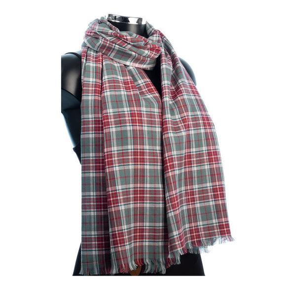 York Scarves Tartan Scarf Yorkshire Grey Tartan Scarf